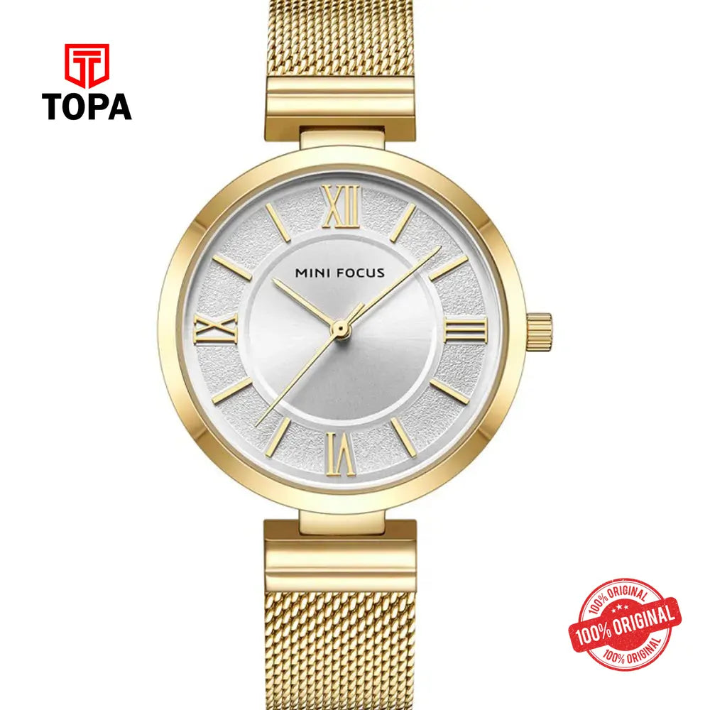 Mini Focus MF0272L-05 Mesh Band Women Watch - Topa