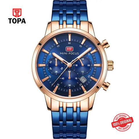 Mini Focus MF0282G-02 Metal Band Men Watch - Topa