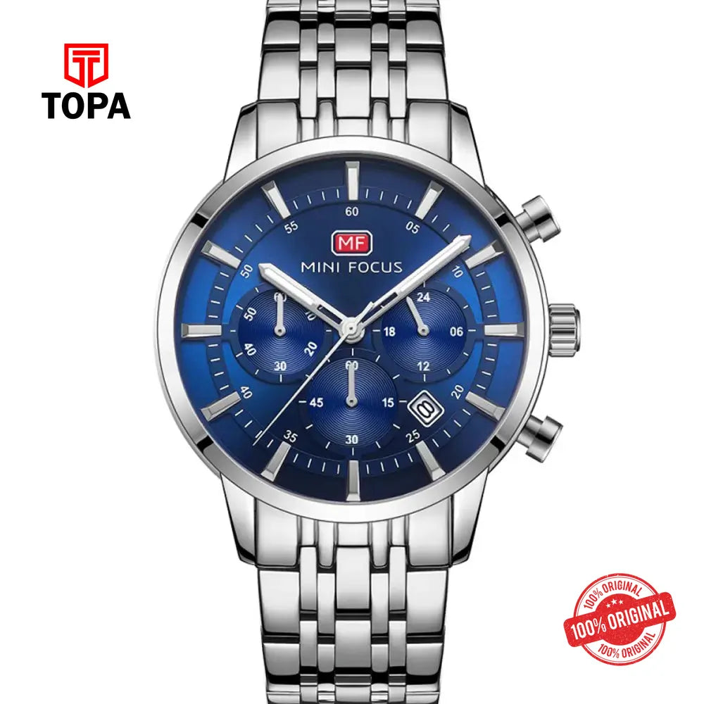 Mini Focus MF0282G-03 Metal Band Men Watch - Topa