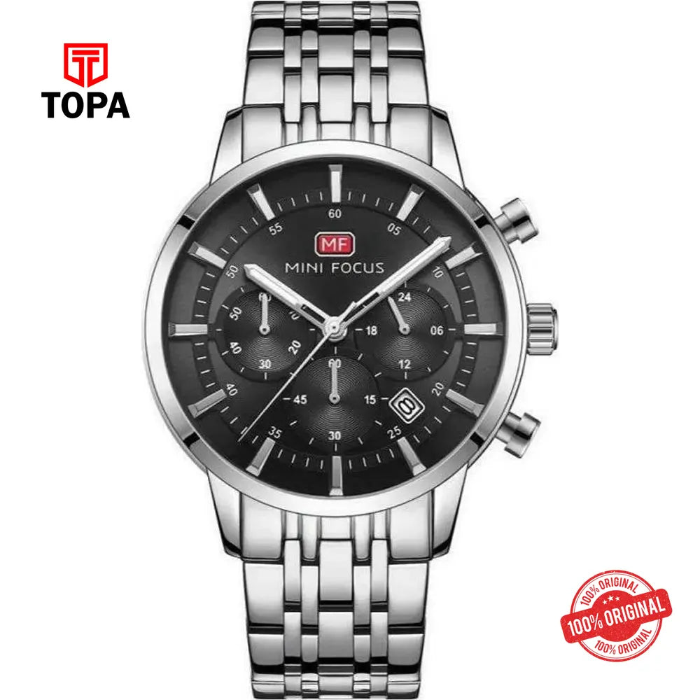 Mini Focus MF0282G-04 Metal Band Men Watch - Topa