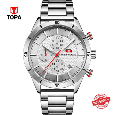 Mini Focus MF0283G-01 Metal Band Men Watch - Topa