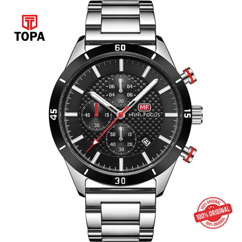 Mini Focus MF0283G-04 Metal Band Men Watch - Topa