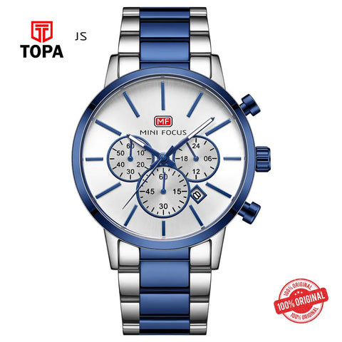 Mini Focus MF0294G-01 Metal Band Men Watch - Topa