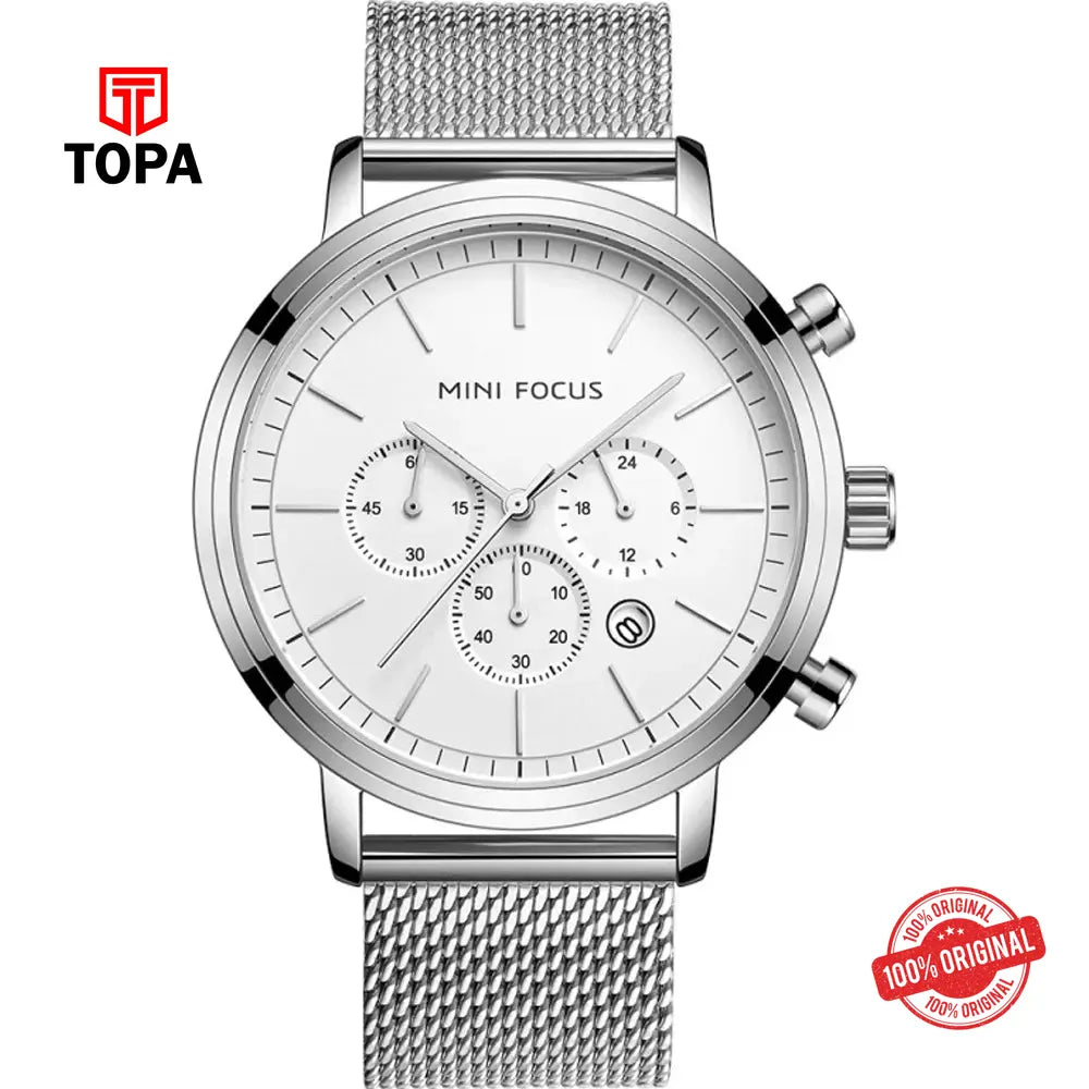Mini Focus MF0297G-04 Mesh Band Men Watch - Topa