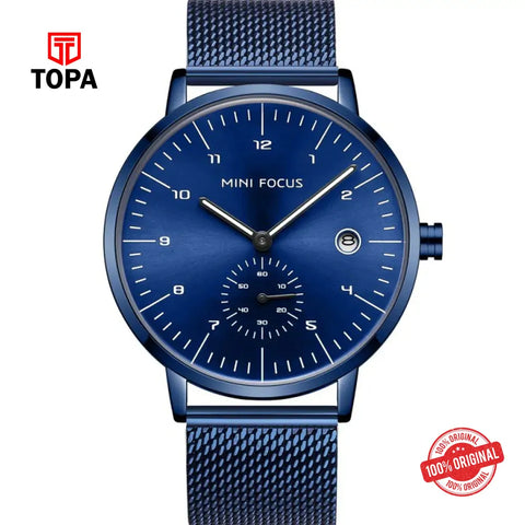 Mini Focus MF0303G-03 Mesh Band Men Watch - Topa