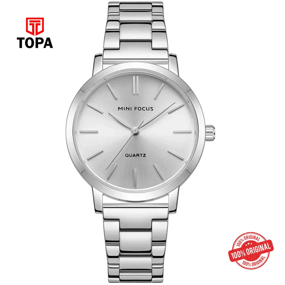 Mini Focus MF0307L-01 Metal Band Women Watch - Topa