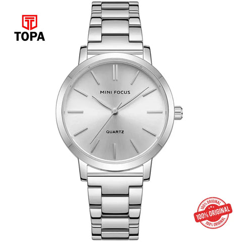 Mini Focus MF0307L-01 Metal Band Women Watch - Topa