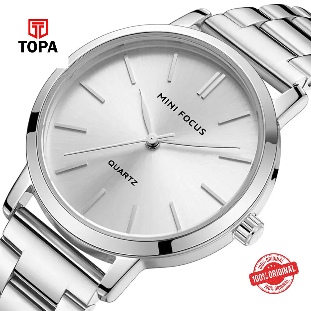 Mini Focus MF0307L-01 Metal Band Women Watch - Topa