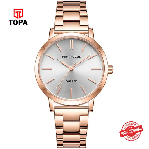 Mini Focus MF0307L-03 Metal Band Women Watch - Topa