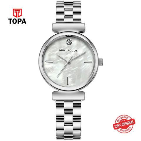 Mini Focus MF0309L-01 Metal Band Women Watch - Topa