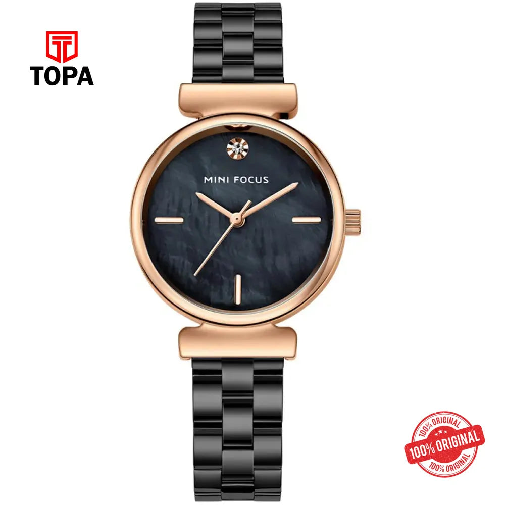 Mini Focus MF0309L-05 Metal Band Women Watch - Topa