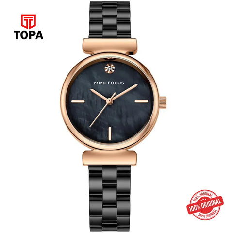 Mini Focus MF0309L-05 Metal Band Women Watch - Topa