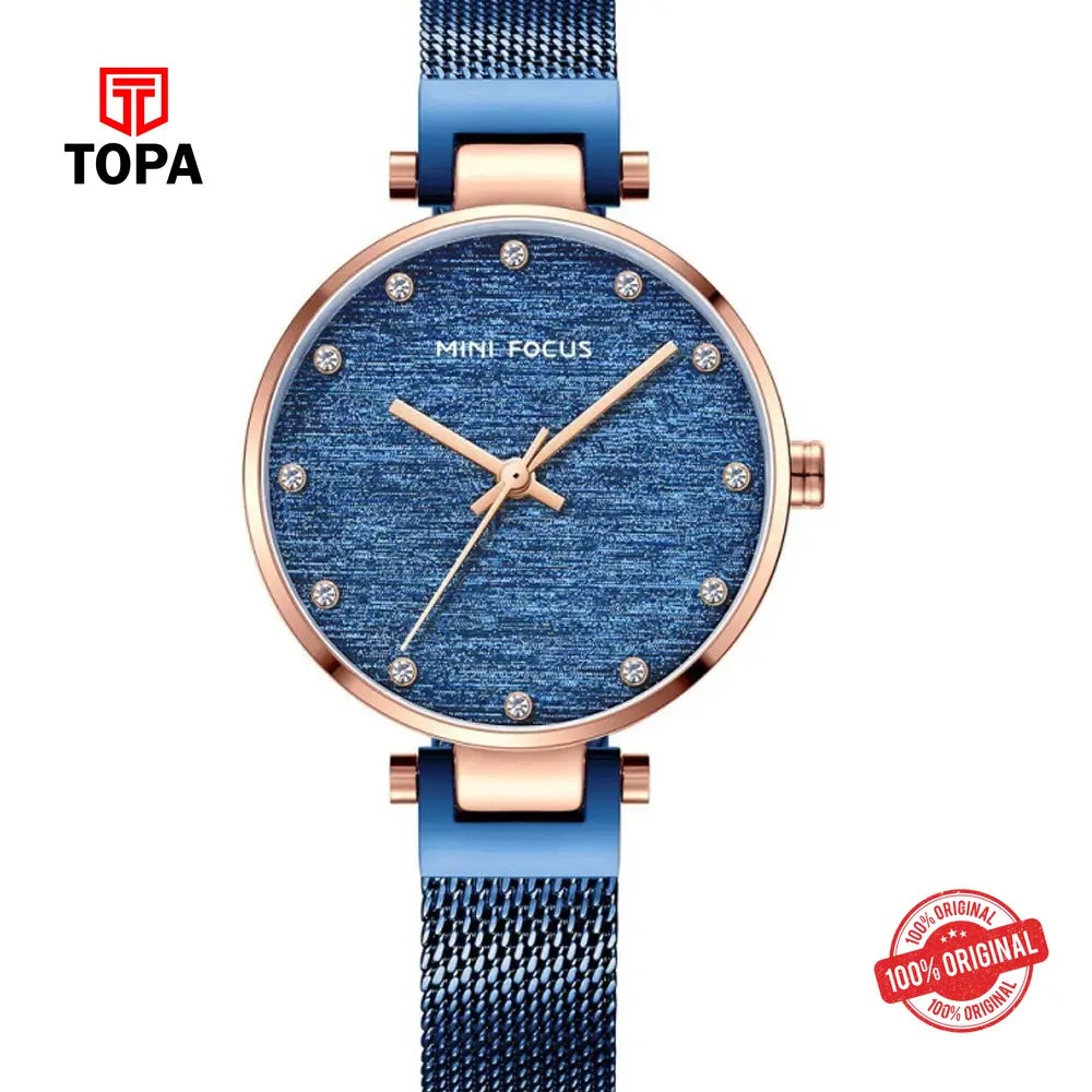 Mini Focus MF0328L-04 Mesh Band Women Watch - Topa