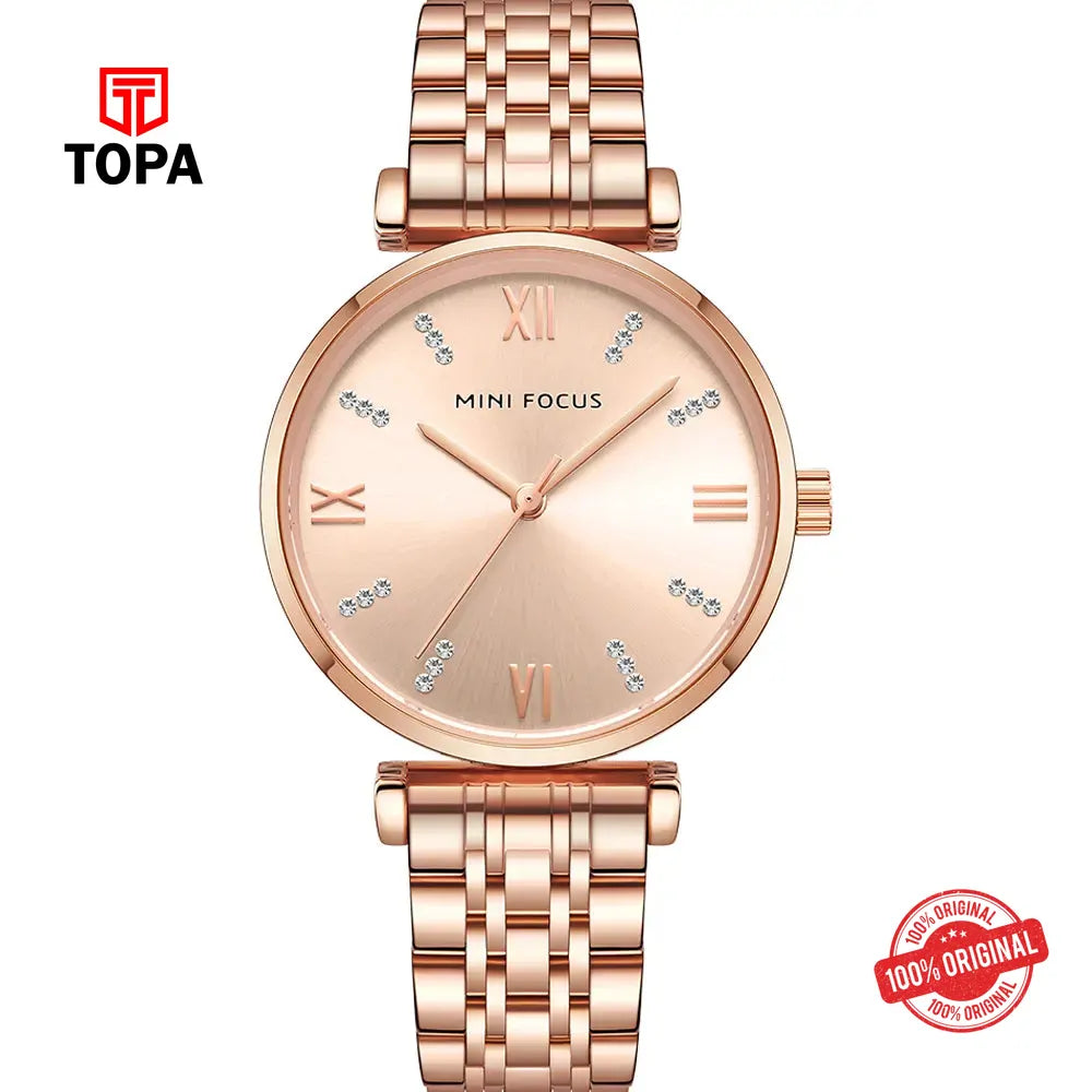 Mini Focus MF0335L-03 Metal Band Men Watch - Topa