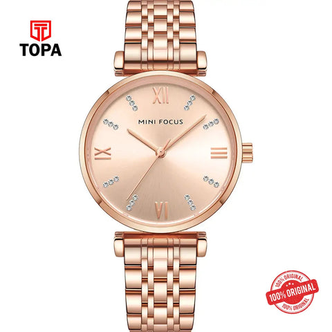 Mini Focus MF0335L-03 Metal Band Men Watch - Topa