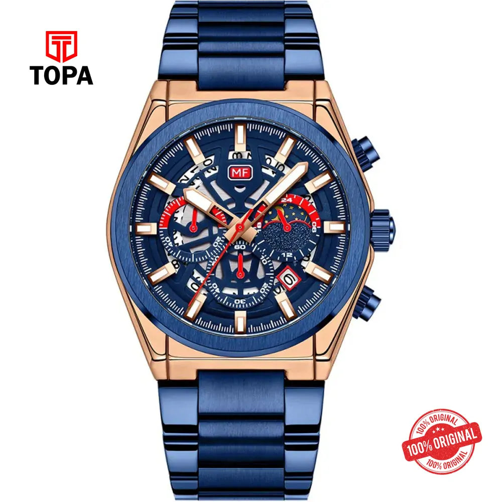 Mini Focus MF0339G-02 Metal Band Men Watch - Topa