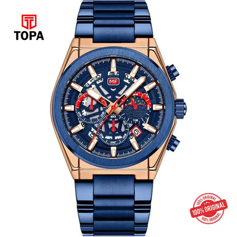 Mini Focus MF0339G-02 Metal Band Men Watch - Topa