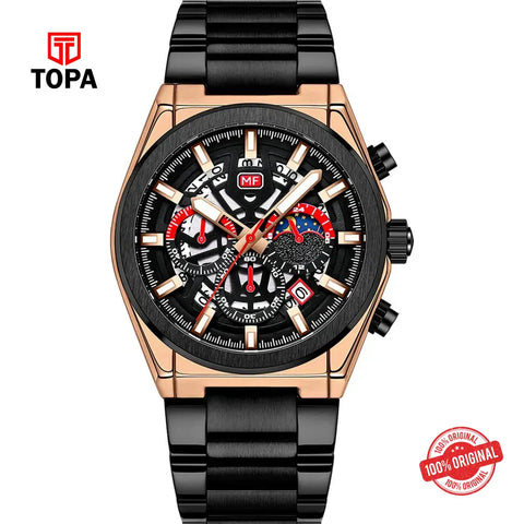 Mini Focus MF0339G-03 Metal Band Men Watch - Topa