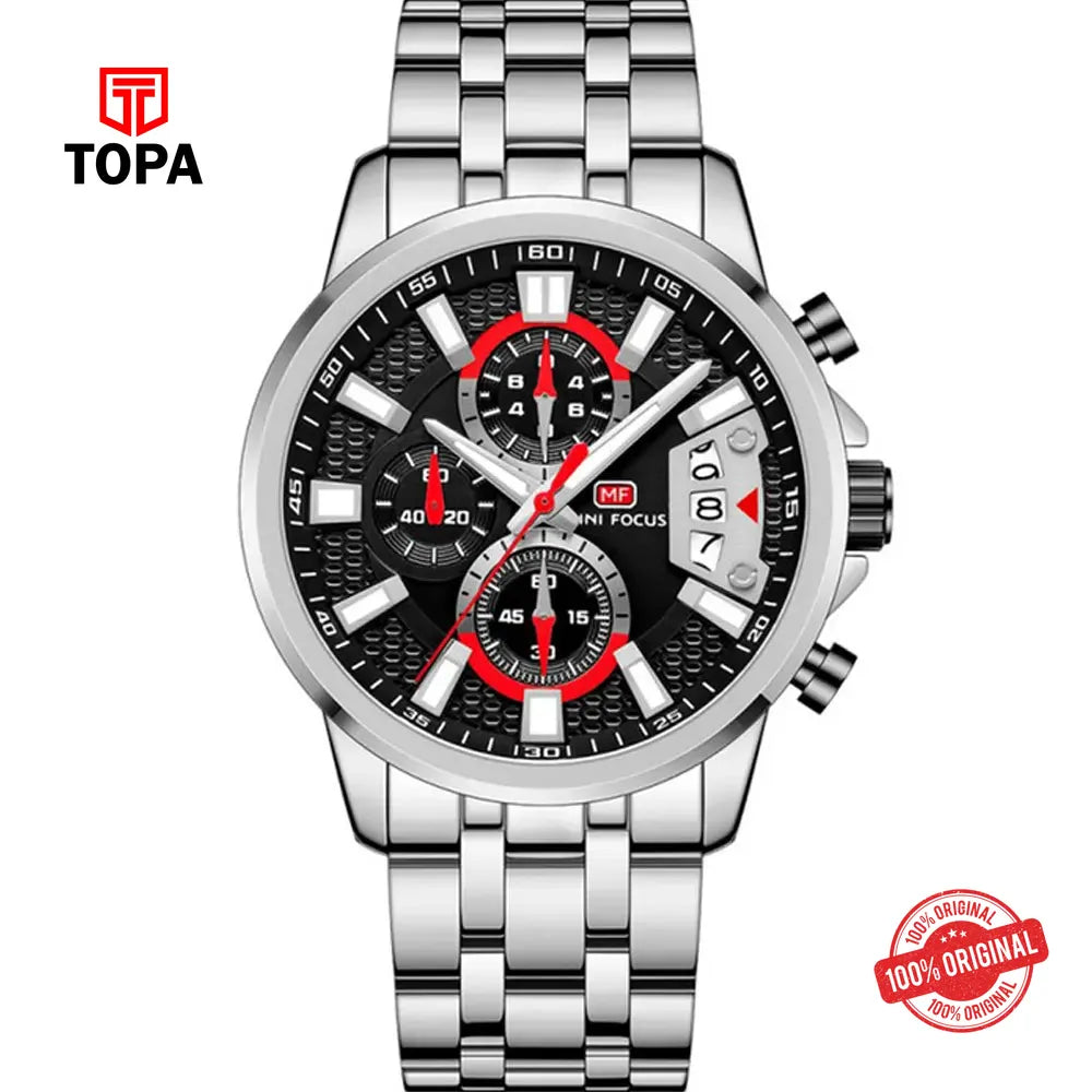 Mini Focus MF0352G-01 Metal Band Men Watch - Topa