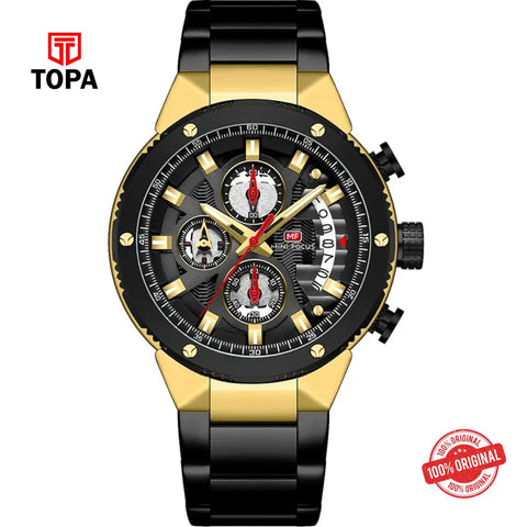 Mini Focus MF0397G-04 Metal Band Men Watch - Topa
