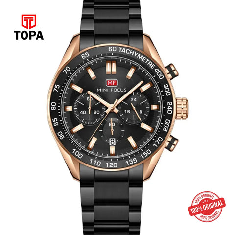 Mini Focus MF0403G-03 Metal Band Men Watch - Topa