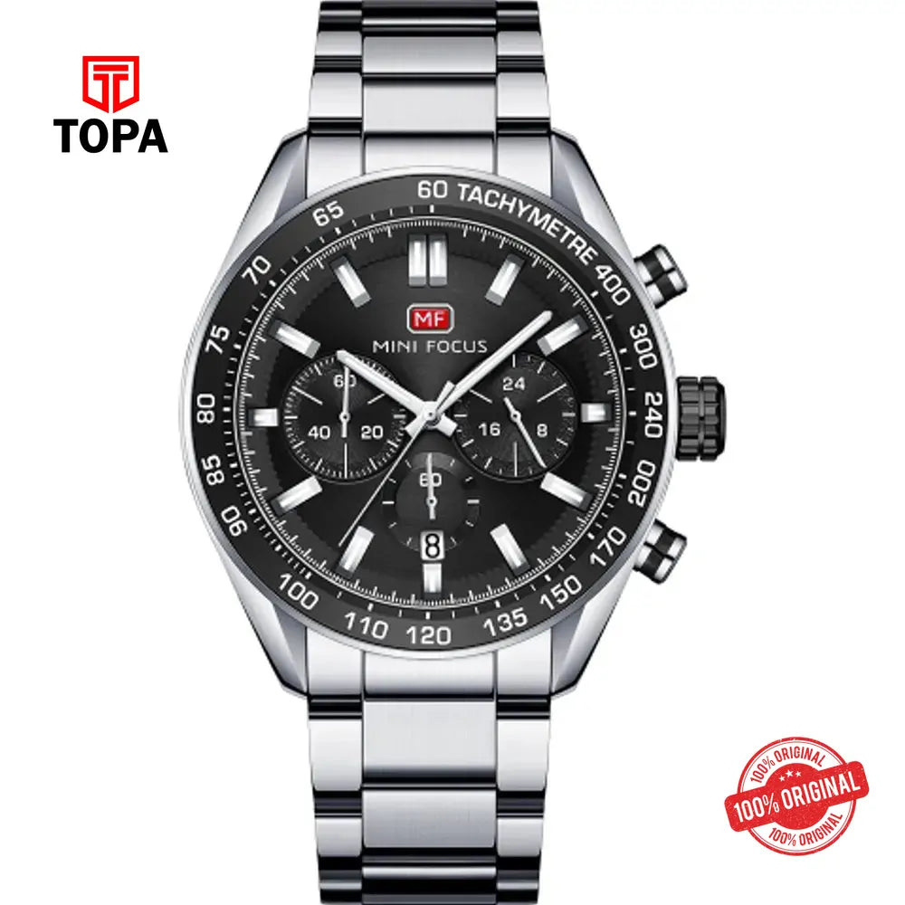 Mini Focus MF0403G-05 Metal Band Men Watch - Topa