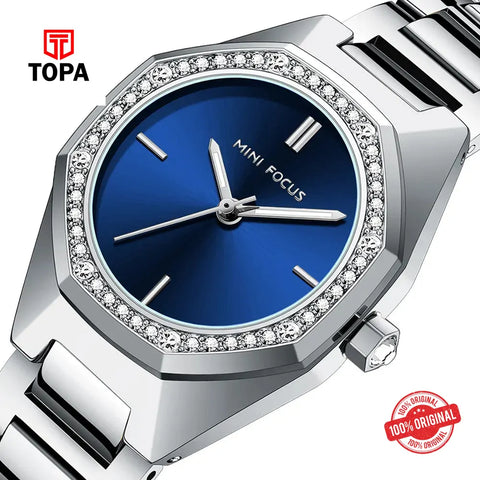 Mini Focus MF0433L-05 Metal Band Women Watch - Topa