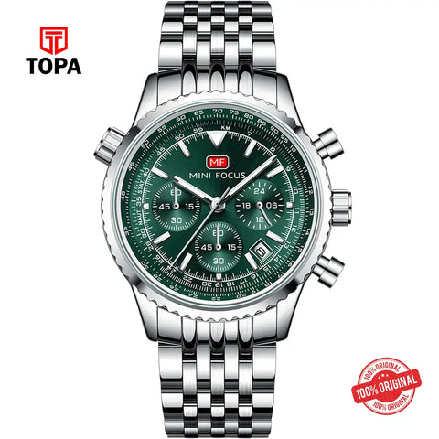 Mini Focus MF0463G-02 Metal Band Men Watch - Topa