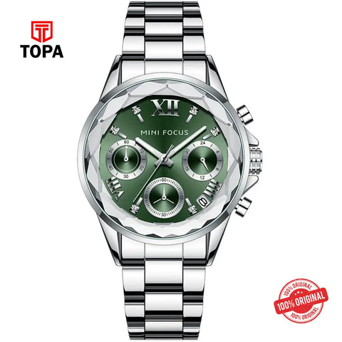 Mini Focus MF0466L-02 Metal Band Women Watch - Topa