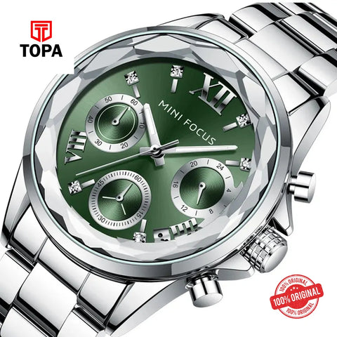 Mini Focus MF0466L-02 Metal Band Women Watch - Topa