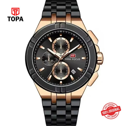 Mini Focus MF0471G-04 Metal Band Men Watch - Topa