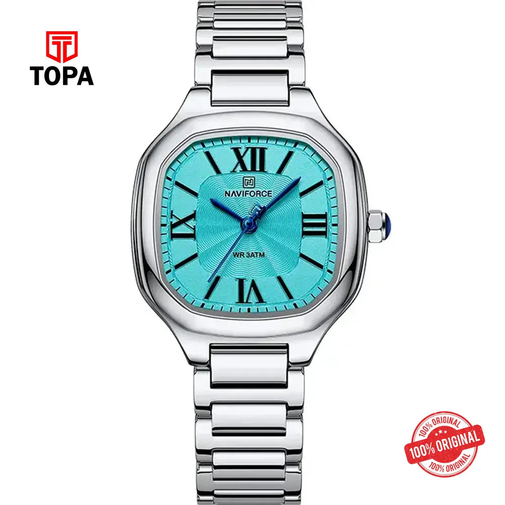 NaviForce NF5042L-CH-BLU Metal Band Women Watch - Topa