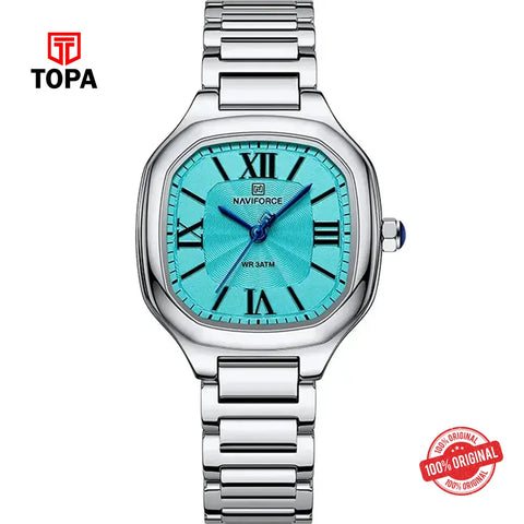 NaviForce NF5042L-CH-BLU Metal Band Women Watch - Topa