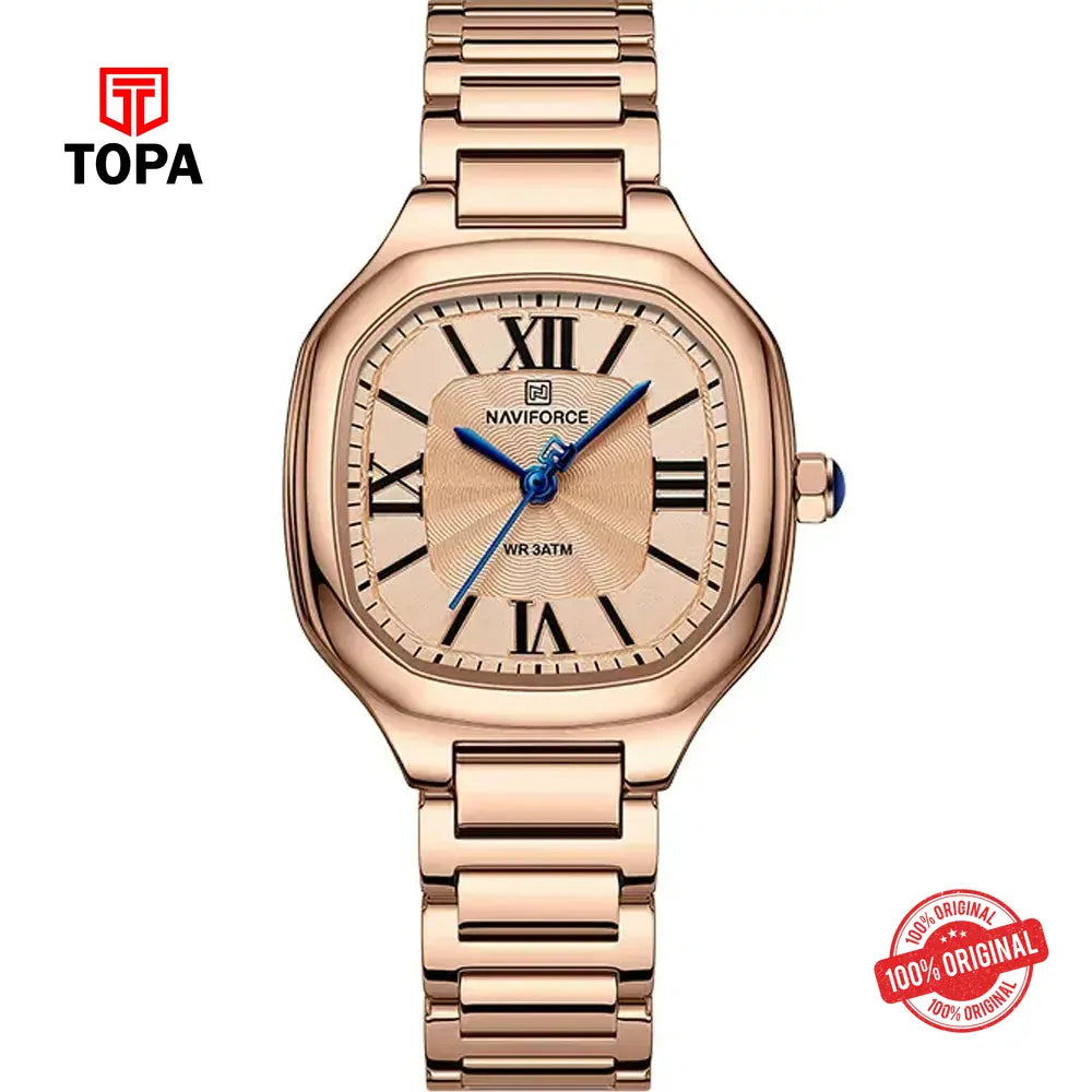 NaviForce NF5042L-RG Metal Band Women Watch - Topa