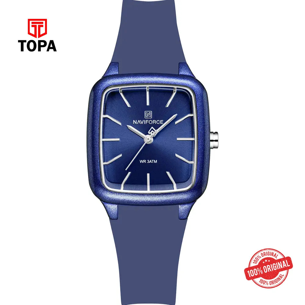 NaviForce NF5055G-BLU Rubber Band Women Watch - Topa