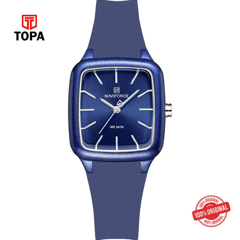 NaviForce NF5055G-BLU Rubber Band Women Watch - Topa