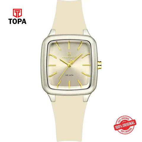 NaviForce NF5055L-GLD Rubber Band Women Watch - Topa