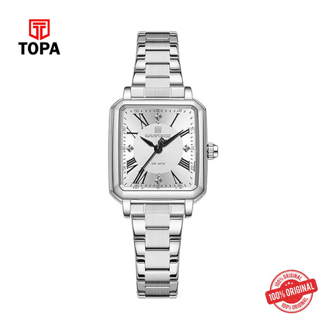 Naviforce NF5065 White Dial Silver Stainless Steel Women’s Watch - Topa