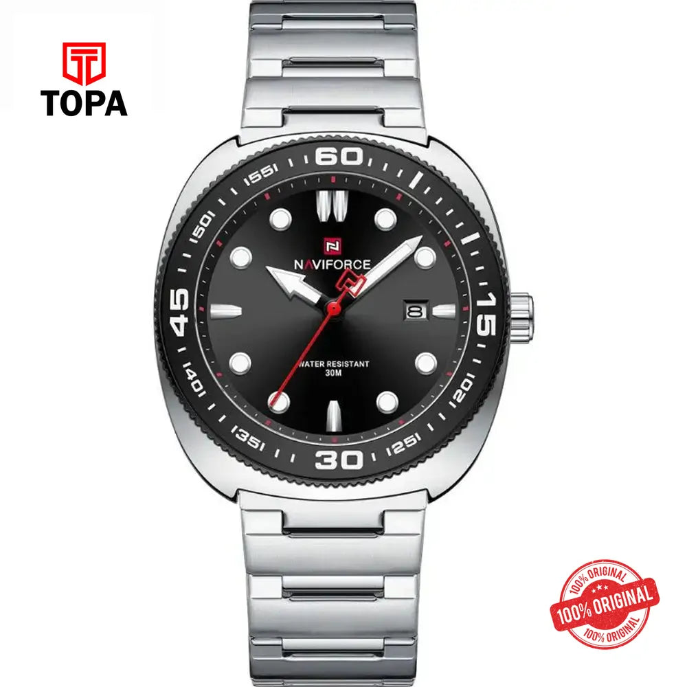 NaviForce NF9250G-CH-BLK Metal Band Men Watch - Topa
