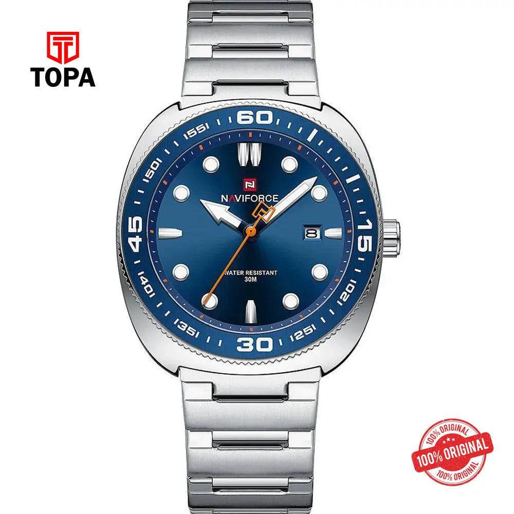NaviForce NF9250G-CH-BLU Metal Band Men Watch - Topa