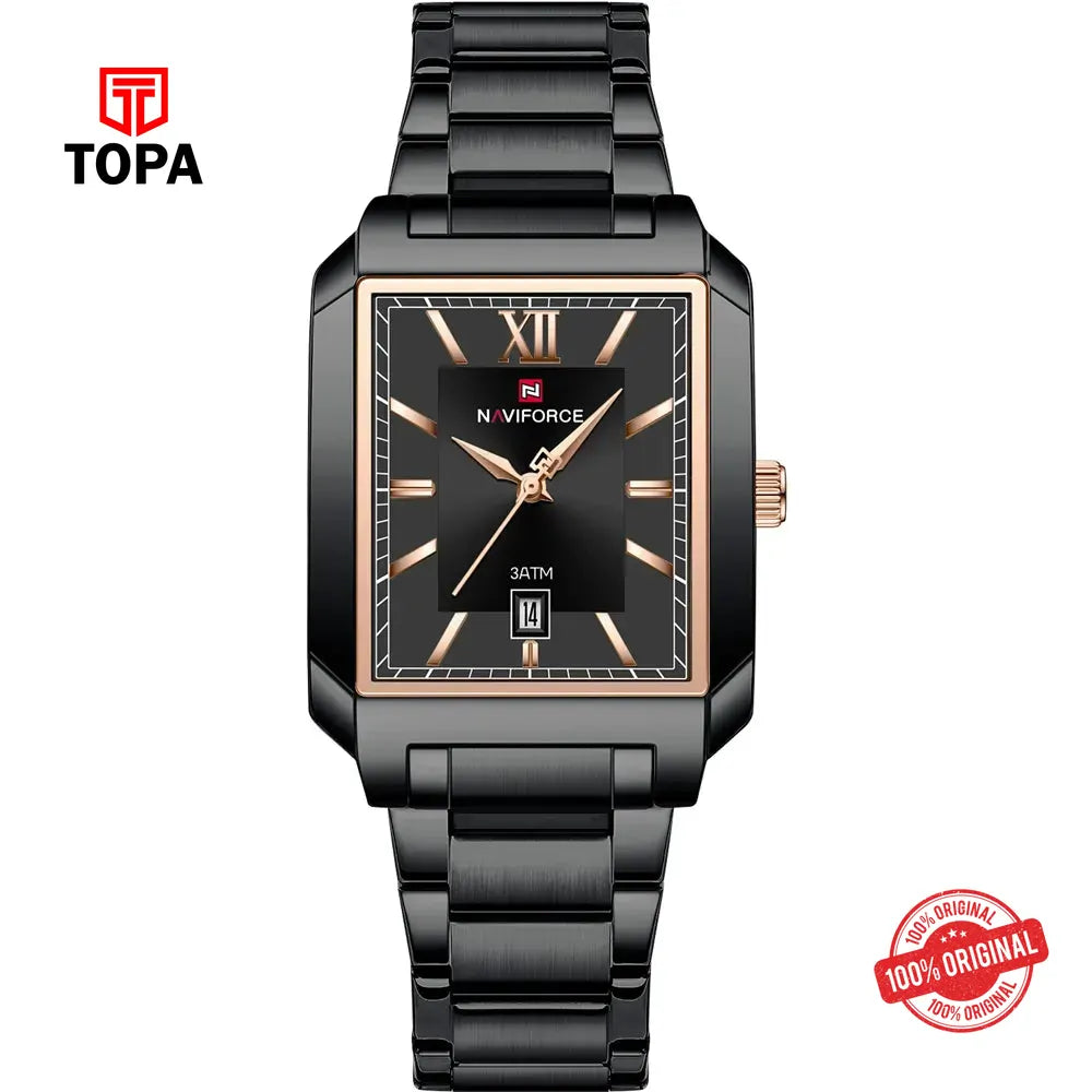 NaviForce NF9251G-BLK Metal Band Men Watch - Topa