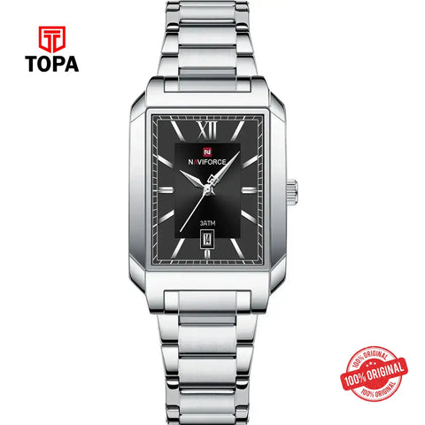 NaviForce NF9251L-CH-BLK Metal Band Women Watch - Topa