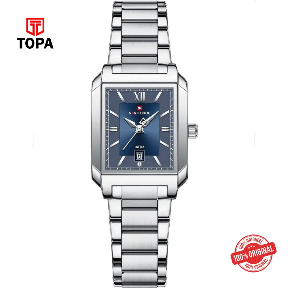 NaviForce NF9251L-CH-BLU Metal Band Women Watch - Topa