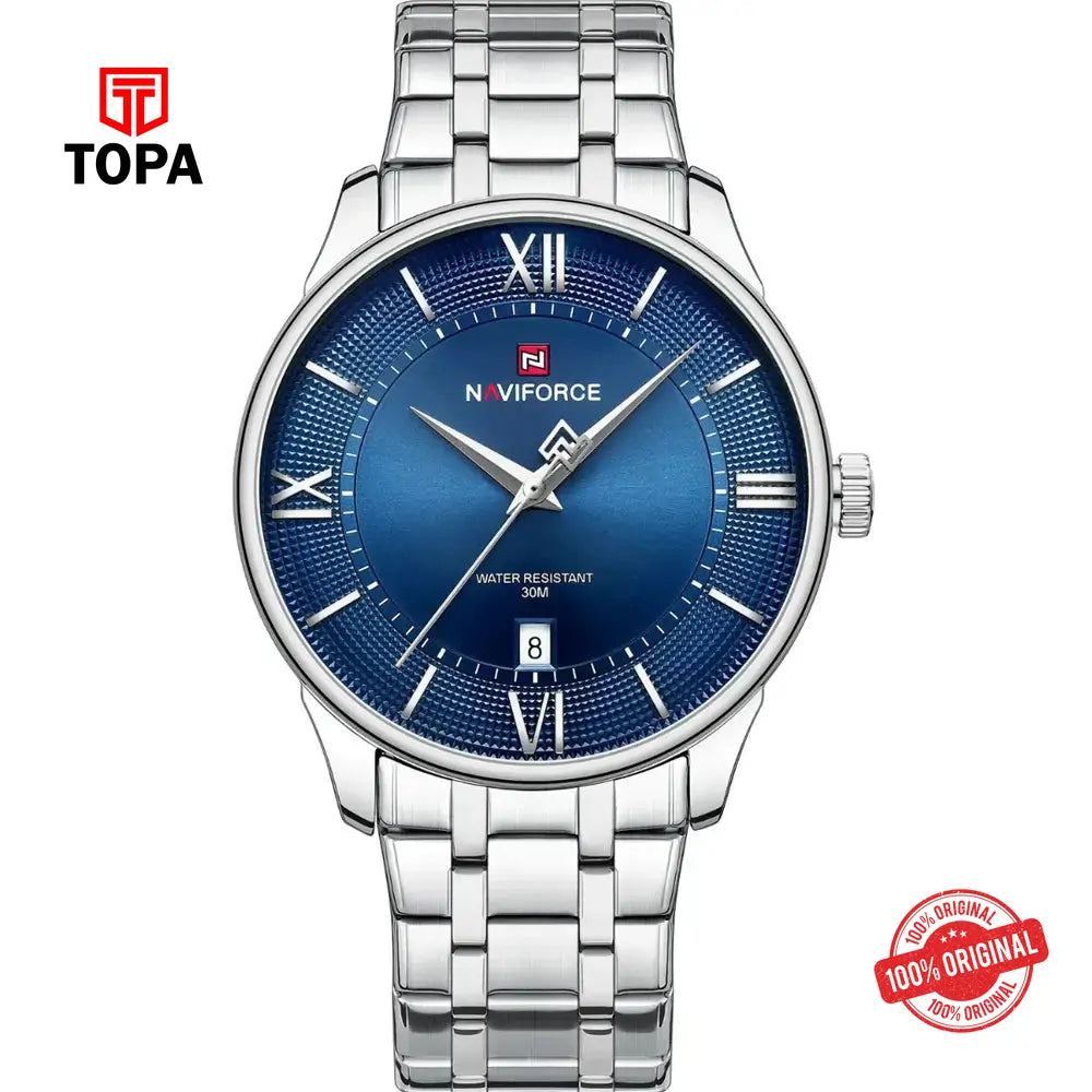NaviForce NF9272G-CH-BLU Metal Band Men Watch - Topa