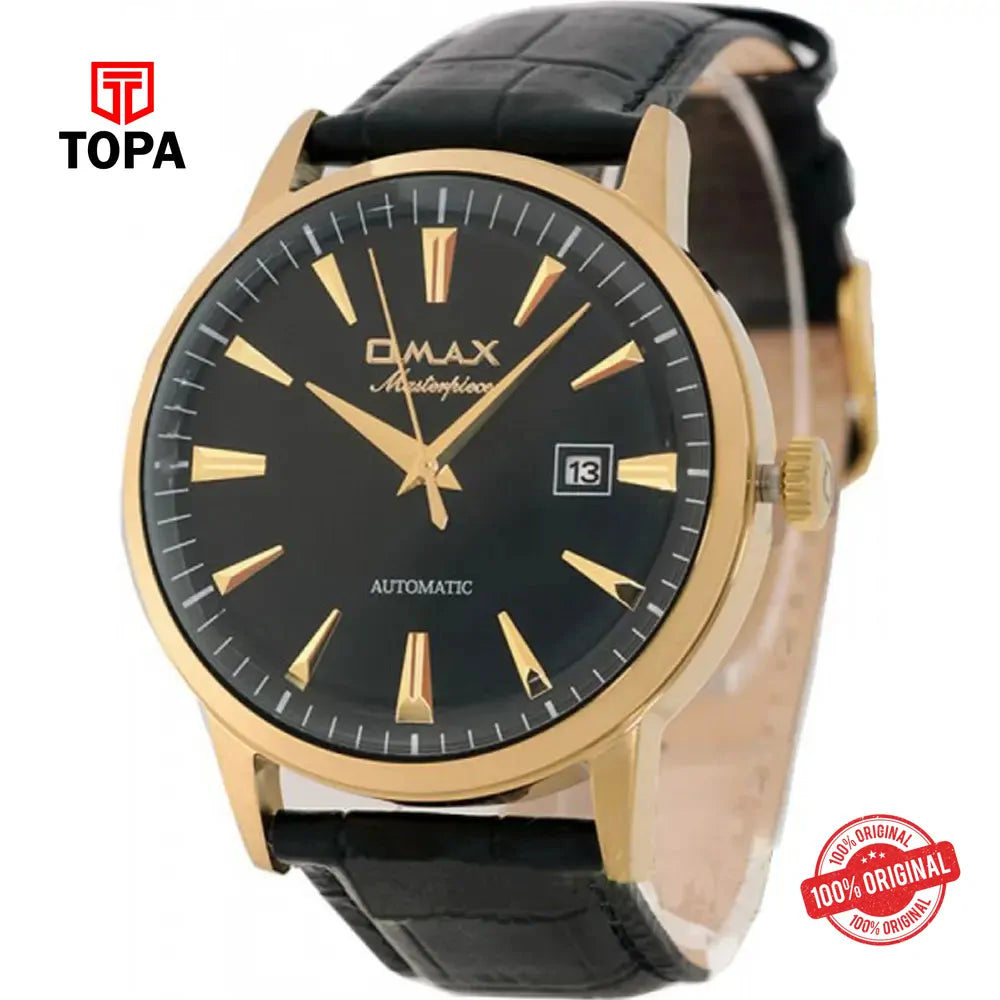 Omax OABB001LG22I Masterpiece Leather Band Men Watch - Topa