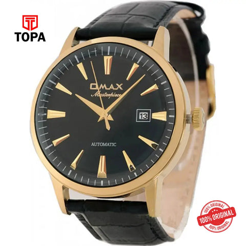 Omax OABB001LG22I Masterpiece Leather Band Men Watch - Topa