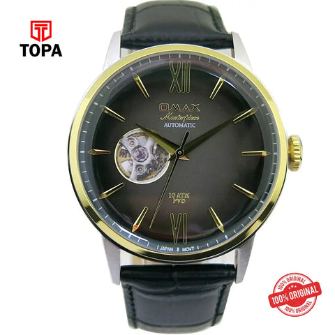 Omax OAOR001BT22I MasterPiece Leather Band Men Watch - Topa