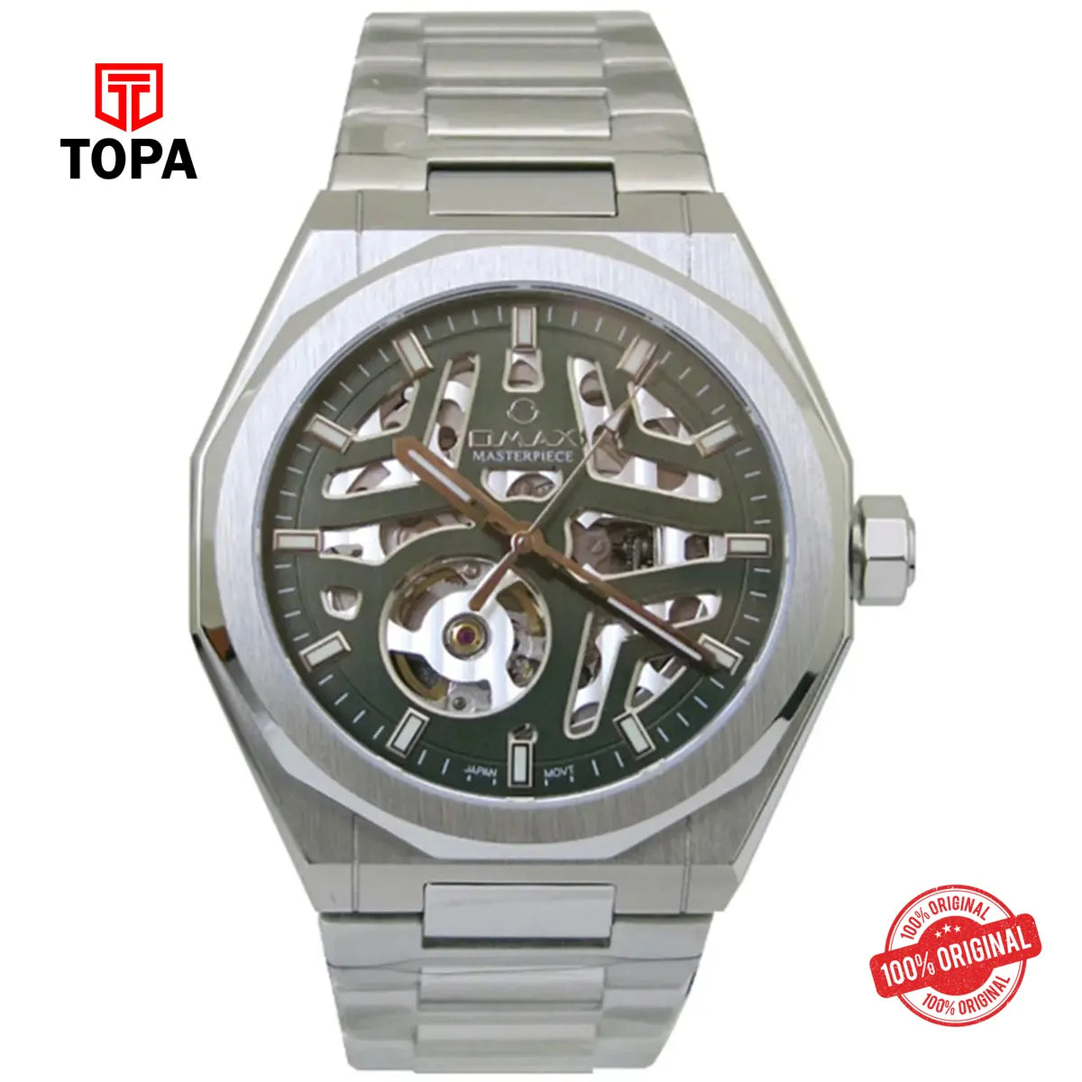 Omax OAOR027PJ6I Masterpiece Metal Band Men Watch - Topa