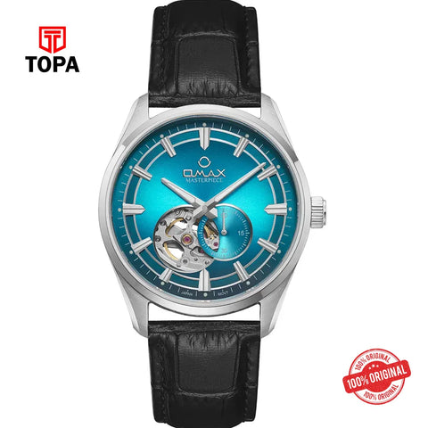 Omax OAOR035BPB2I Masterpiece Leather Band Men Watch - Topa