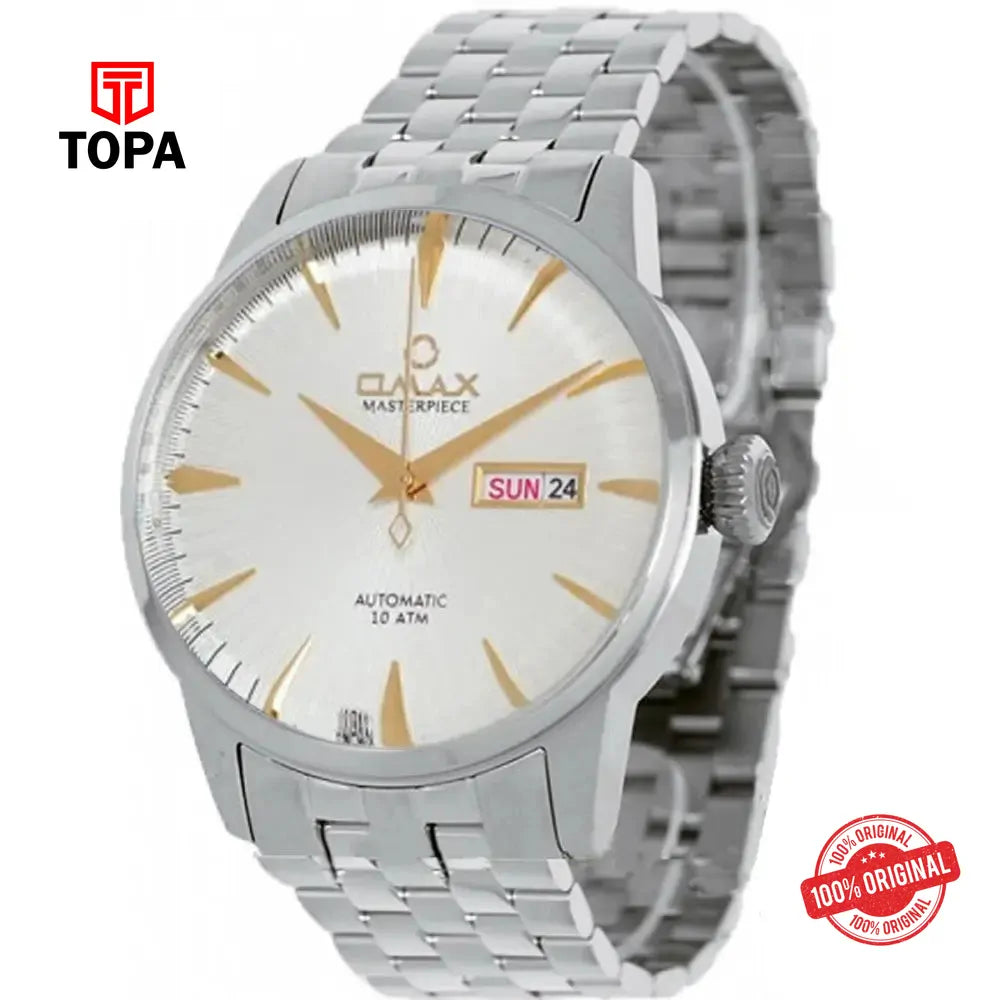 Omax OSA031P66Y Masterpiece Metal Band Men Watch - Topa